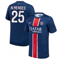 Paris Saint-Germain Nuno Mendes #25 Hemmatröja 2024-25 Kortärmad